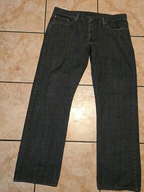 Levi's Men's Dark Charcoal Straight Jeans